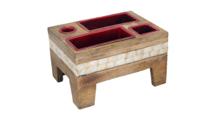Wood and Mother-Of-Pearl Refreshment Tray