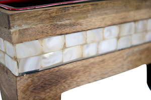 Wood and Mother-Of-Pearl Refreshment Tray
